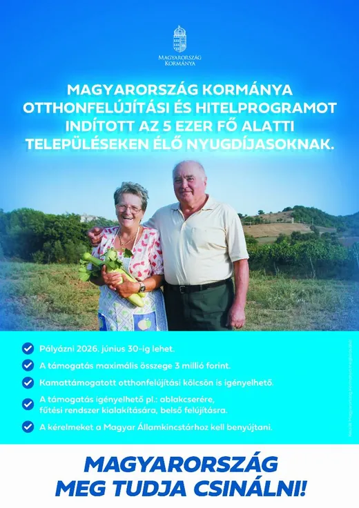 'Az 5 ezer fő alatti településeken élő nyugdíjasoknak' cikk borítóképe